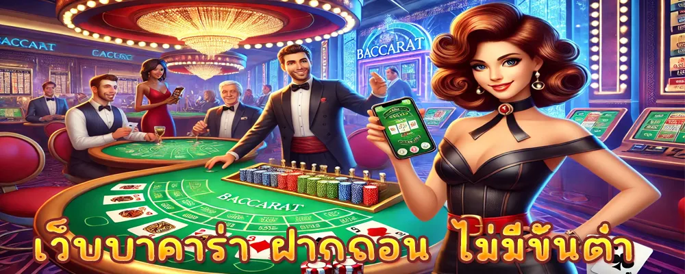 เว็บบาคาร่า ฝากถอน ไม่มีขั้นต่ํา