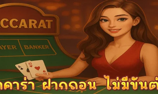 บาคาร่า ฝากถอน ไม่มีขั้นต่ำ