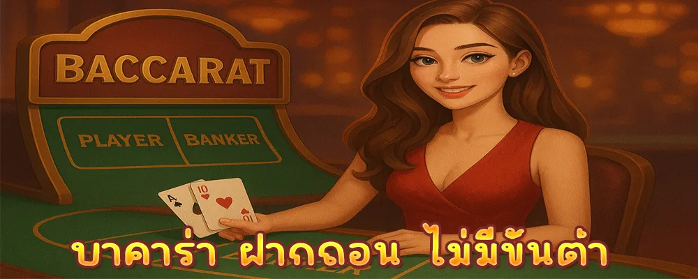 บาคาร่า ฝากถอน ไม่มีขั้นต่ำ